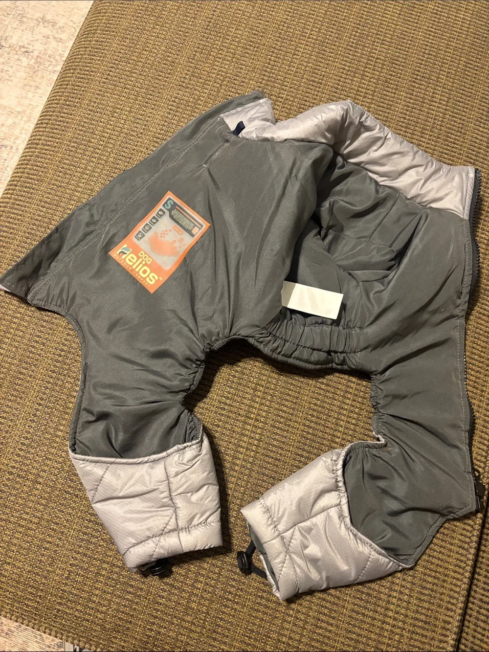 Helios Thunder Jacket Dog Coat - Light Gray